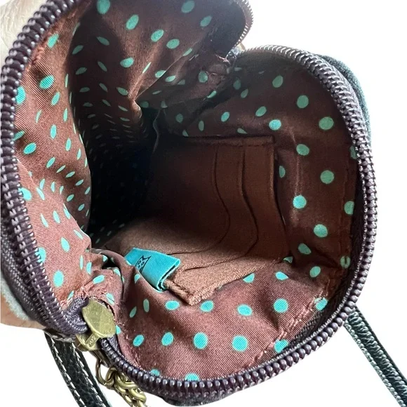 Chala Dazzled Starburst Adjustable Crossbody Cellphone Holder Faux Suede - Picture 4 of 9